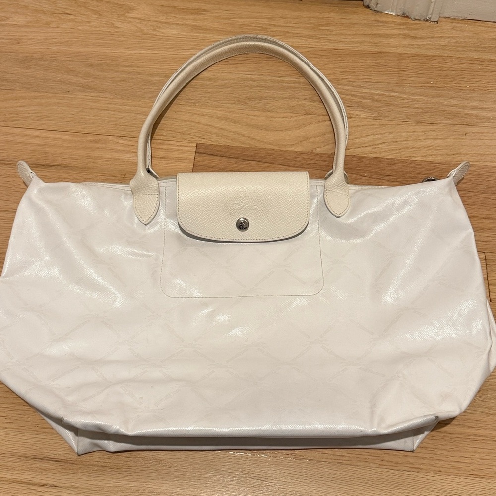 Longchamp Limited Edition White Tote